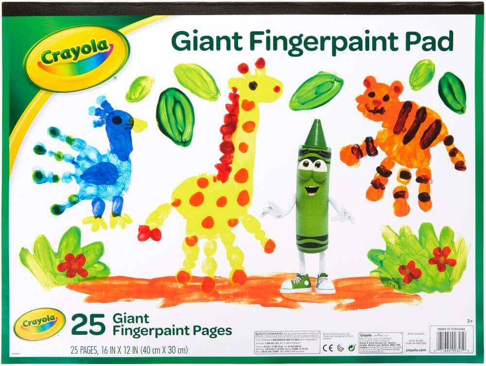 Crayola Fingerpaint Paper Pad 16″X12″-25 Sheets Crayola Fingerpaint Paper Pad 16"X12"-25 Sheets - Image 4