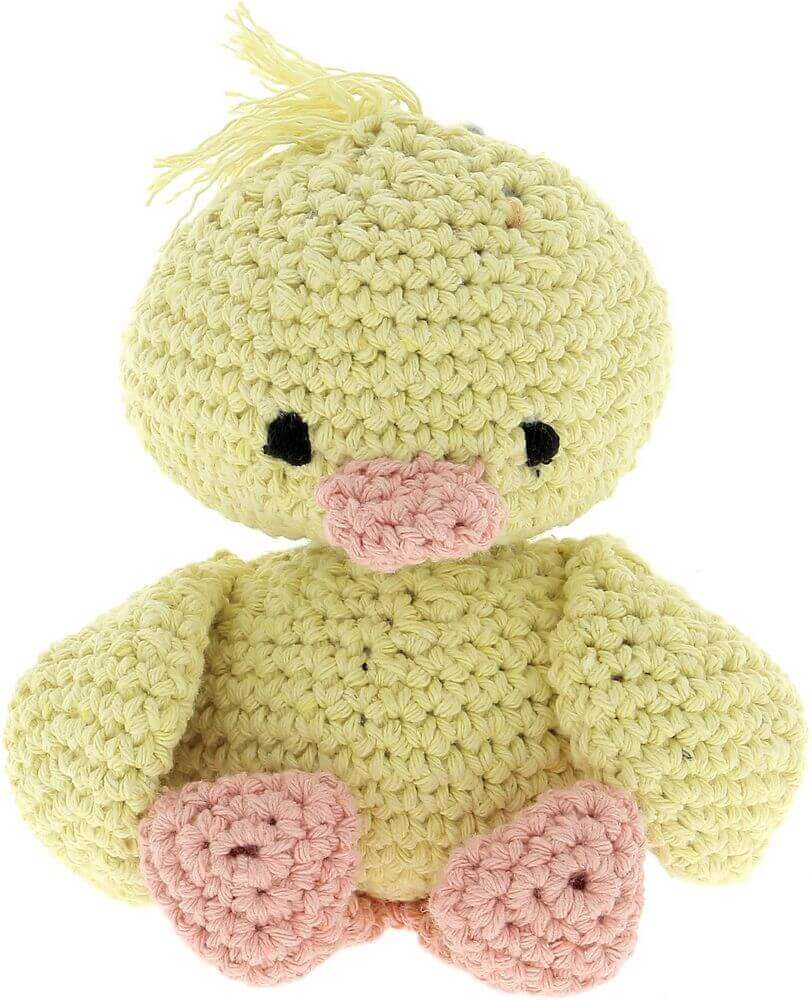 Yellow & Peach Hoooked Duckling Danny Yarn Kit W/Eco Barbante Yarn Yellow & Peach Hoooked Duckling Danny Yarn Kit W/Eco Barbante Yarn