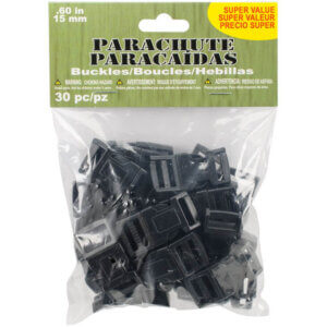 Parachute Cord Buckles 15mm 30/Pkg