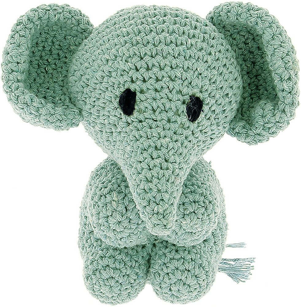 Spring Hoooked Elephant Mo Yarn Kit W/Eco Barbante Yarn Spring Hoooked Elephant Mo Yarn Kit W/Eco Barbante Yarn