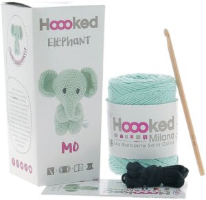 Spring Hoooked Elephant Mo Yarn Kit W/Eco Barbante Yarn Spring Hoooked Elephant Mo Yarn Kit W/Eco Barbante Yarn
