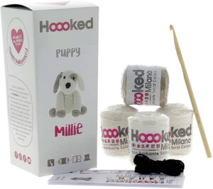 Hoooked Puppy Millie Yarn Kit W/Eco Barbante Yarn Hoooked Puppy Millie Yarn Kit W/Eco Barbante Yarn