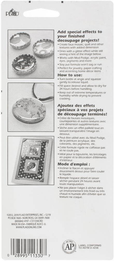 Gold Mod Podge Dimenional Magic Glitter Carded 2oz