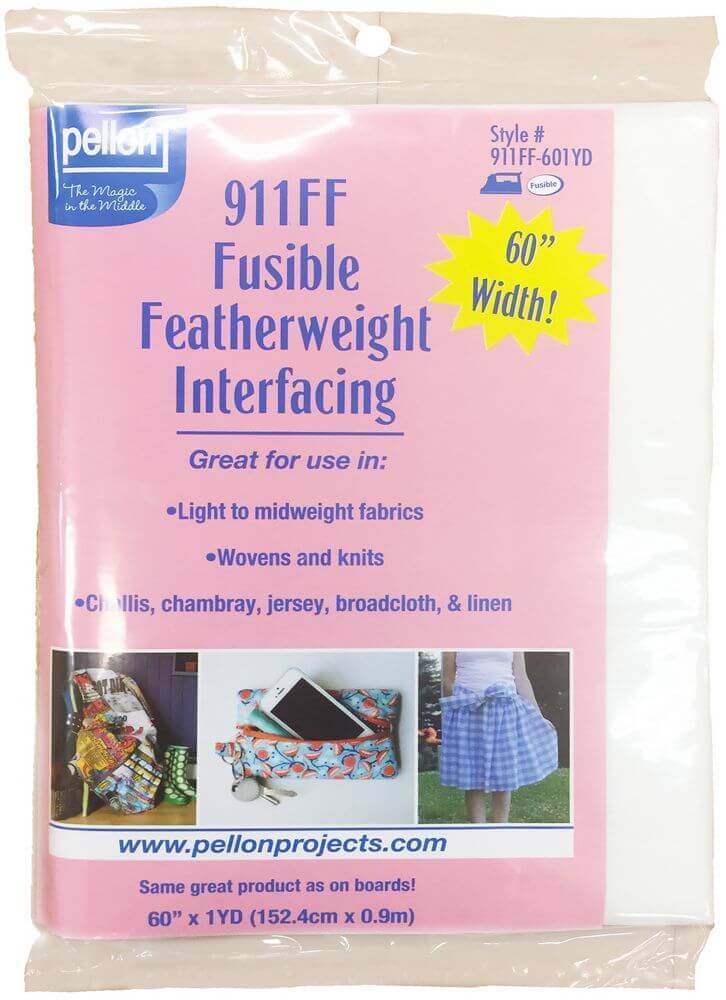 Pellon Fusible Featherweight Interfacing-White 60″X1yd