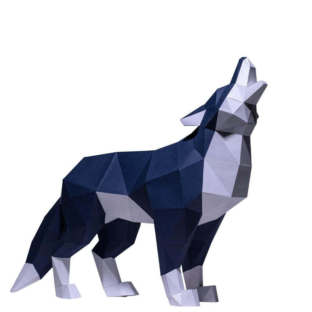 Papercraft World 3D Papercraft Model-Wolf Papercraft World 3D Papercraft Model-Wolf - Image 3