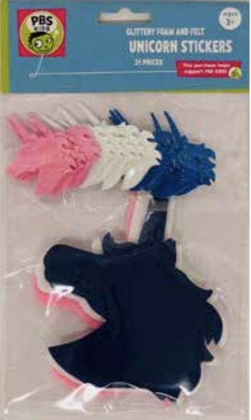 Craft For Kids Imports Glitter Felt Peel & Stick 21/Pkg Unicorn Craft For Kids Imports Glitter Felt Peel & Stick 21/Pkg Unicorn
