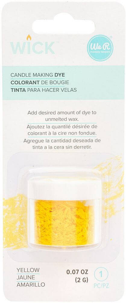 We R Memory Keepers Wick Candle Making Dye-Yellow We R Memory Keepers Wick Candle Making Dye-Yellow - Image 3