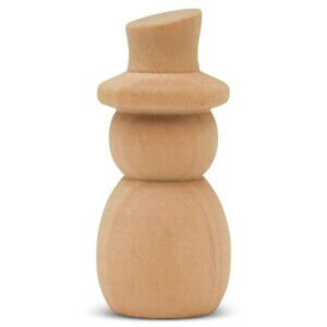 Wood Small Snowman 2-3/4″ Wood Small Snowman 2-3/4"