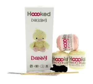 Yellow & Peach Hoooked Duckling Danny Yarn Kit W/Eco Barbante Yarn Yellow & Peach Hoooked Duckling Danny Yarn Kit W/Eco Barbante Yarn