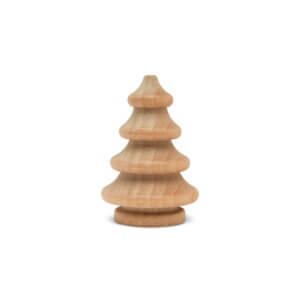 1 1/4" Unfinished Wood Pine Tree/Christmas Tree