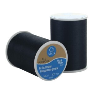 Black - Coats Dual Duty All-Purpose Thread 400yd