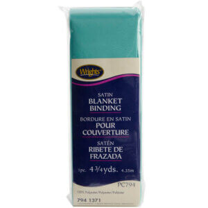 Wrights Single Fold Satin Blanket Binding 2"X4.75yd-Aquamarine 2