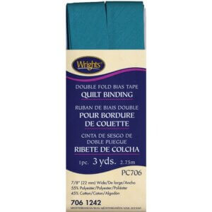 Wrights Double Fold Quilt Binding .875"X3yd-Mediterranean