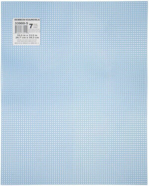 Zehrco-Giancola Plastic Canvas 7 Count 13-1/2" X 10-1/2"-Light Blue