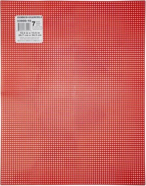 Zehrco-Giancola Plastic Canvas 7 Count 13-1/2″ X 10-1/2″-Christmas Red Zehrco-Giancola Plastic Canvas 7 Count 13-1/2" X 10-1/2"-Christmas Red