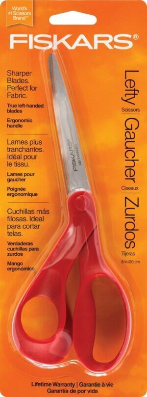 Fiskars Multipurpose Bent Scissors 8″-Left-Handed Fiskars Multipurpose Bent Scissors 8"-Left-Handed