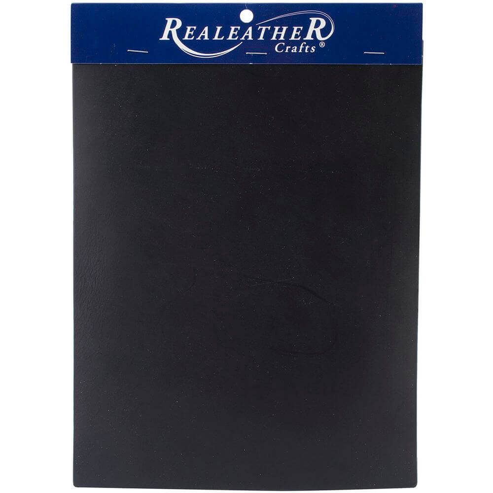 Realeather Crafts Leather Premium Trim Piece 8″X11″-Black Realeather Crafts Leather Premium Trim Piece 8"X11"-Black