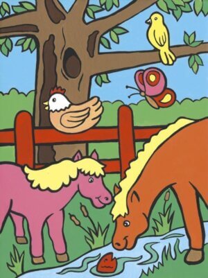 My First Paint By Number Kit 8.75"X11.375"-Farm Animals