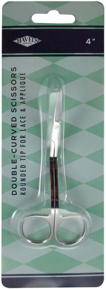 Havel’s Double-Curved Lace & Applique Scissors 4″-Rounded Tips Havel's Double-Curved Lace & Applique Scissors 4"-Rounded Tips