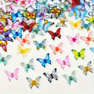 30pc Tiny Butterfly 10mm