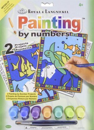 My First Paint By Number Kit 8.75"X11.375" 2/Pkg-Sea Turtle & Fish