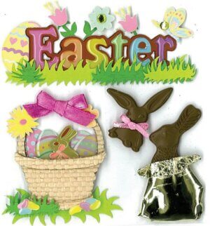 Easter Chocolate Bunnies - Jolee's Boutique Dimensional Stickers