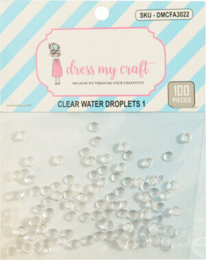 Dress My Craft Water Droplet Embellishments 100/Pkg-#1, 4mm Dress My Craft Water Droplet Embellishments 100/Pkg-#1, 4mm