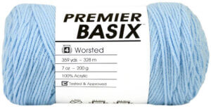 Light Blue - Basix Worsted Premier Yarns