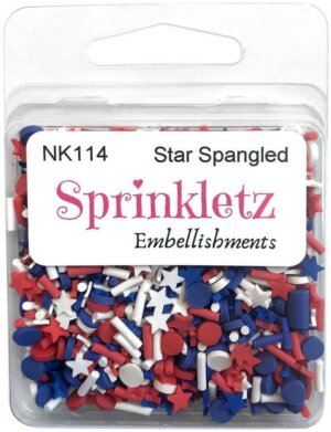Star Spangled Sprinkletz Embellishments 12g Buttons Galore
