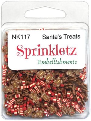 Santa's Treats Sprinkletz Embellishments 12g Buttons Galore