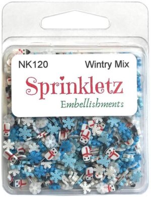 Wintry Mix Sprinkletz Embellishments 12g Buttons Galore