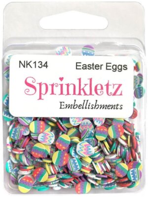 Easter Eggs Sprinkletz Embellishments 12g Buttons Galore