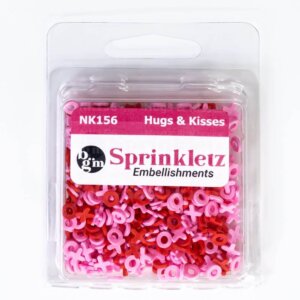 Hugs & Kisses Sprinkletz Embellishments 12g Buttons Galore
