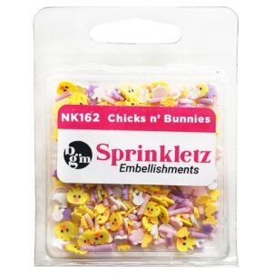 Chicks 'n Bunnies Sprinkletz Embellishments 12g Buttons Galore
