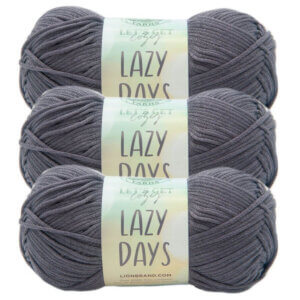 Pewter - Lazy Days Lion Brand Let's Get Cozy Yarn