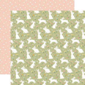 It's Easter Time Double-Sided Cardstock 12"X12"-Blissful Bunnies