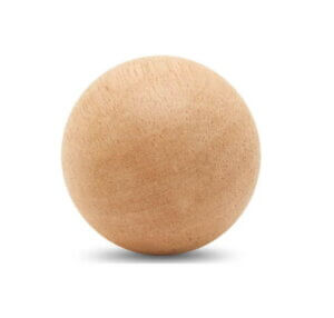 3" Round Wood Ball