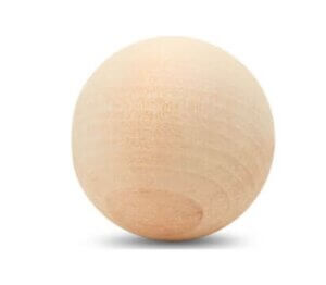 2.5" Round Wood Ball