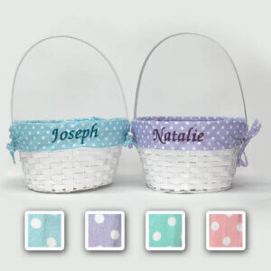 Customized Easter Basket Purple