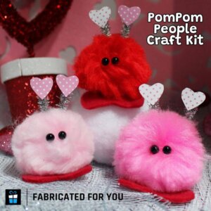 Valentines Pom Pom People Craft Kit