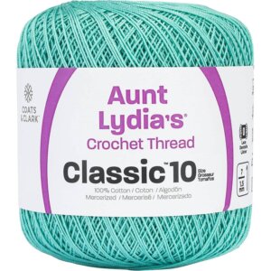 Aqua-Aunt Lydia's Classic Crochet Thread Size 10