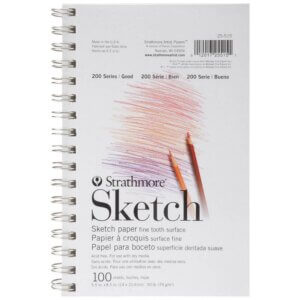 Strathmore Sketch Spiral Paper Pad 5.5″X8.5″-100 Sheets Strathmore Sketch Spiral Paper Pad 5.5"X8.5"-100 Sheets