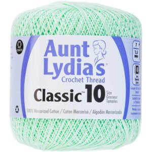Mint Green-Aunt Lydia's Classic Crochet Thread Size 10