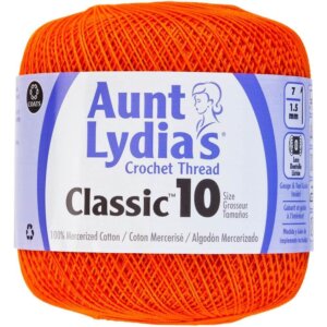 Pumpkin-Aunt Lydia's Classic Crochet Thread Size 10