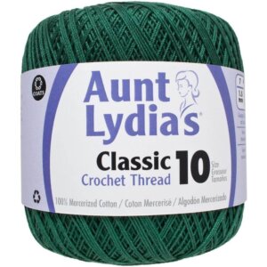 Forest Green-Aunt Lydia's Classic Crochet Thread Size 10