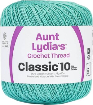 Aqua-Aunt Lydia's Classic Crochet Thread Size 10