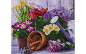 Diamond Art Kit 14x18" Advanced Spring Gardening