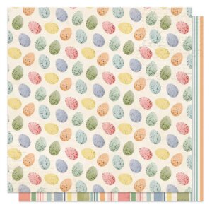 Bunnies & Blooms Double-Sided Cardstock 12"X12"-Easter Egg