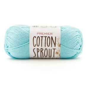 Aqua - Premier Yarns Cotton Sprout Worsted Solid Yarn