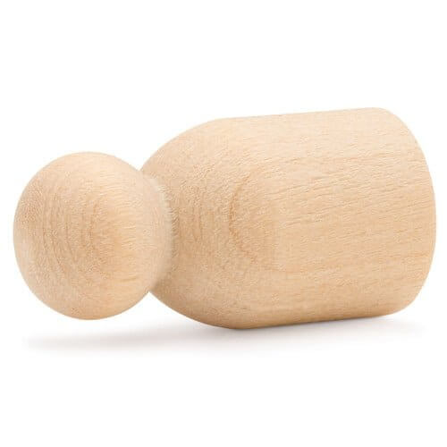 1-1/8″ Baby Wood Peg People Piece 1-1/8″ Baby Wood Peg People Piece